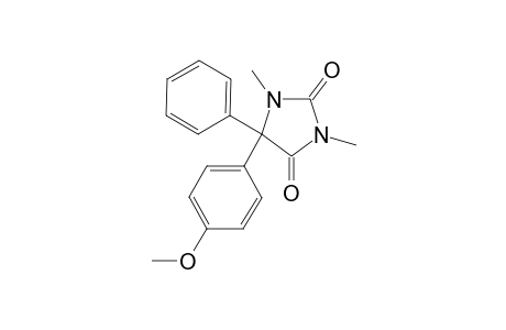 5-(4-Methoxyphenyl)-1,3-dimethyl-5-phenyl-2,4-imidazolidinedione