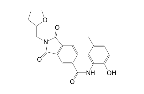 1H-isoindole-5-carboxamide, 2,3-dihydro-N-(2-hydroxy-5-methylphenyl)-1,3-dioxo-2-[(tetrahydro-2-furanyl)methyl]-
