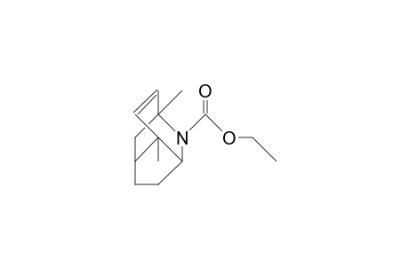 N-Ethoxycarbonyl-1,7-dimethyl-2-aza-tricyclo(4.3.1.0/3,7/)dec-8-ene