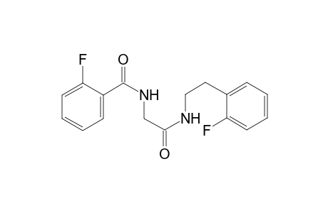 2-Fluoro-N-(2-([2-(2-fluorophenyl)ethyl]amino)-2-oxoethyl)benzamide