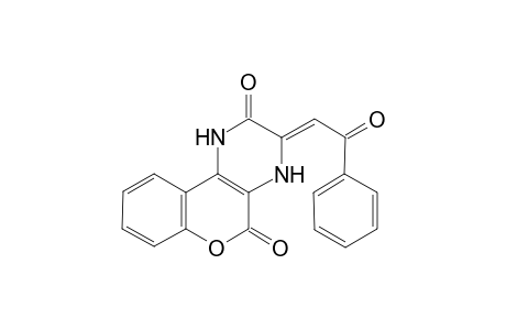 2H-Chromeno[3,4-b]pyrazine-2,5(1H)-dione, 3,4-dihydro-3-(2-oxo-2-phenylpropylidene)-