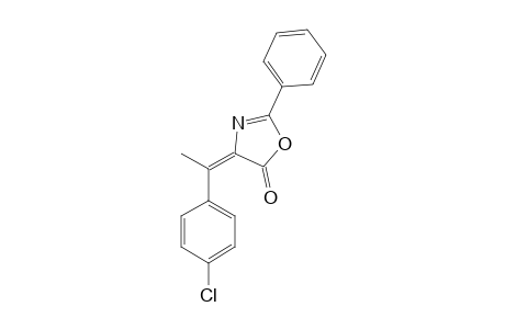 E-4-(ALPHA-4'-CHLOROPHENYL-ETHYLIDIN)-2-PHENYL-5(4H)-OXAZOLONE