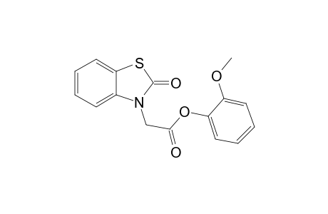 2-Methoxyphenyl (2-oxo-1,3-benzothiazol-3(2H)-yl)acetate