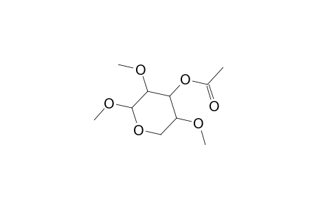 Methyl 3-O-acetyl-2,4-di-O-methylpentopyranoside