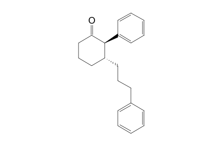 trans-2-Phenyl-3-(3-phenylpropyl)cyclohexan-1-one