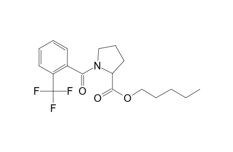 L-Proline, N-(2-trifluoromethylbenzoyl)-, pentyl ester