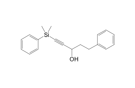 1-[dimethyl(phenyl)silyl]-5-phenyl-1-pentyn-3-ol