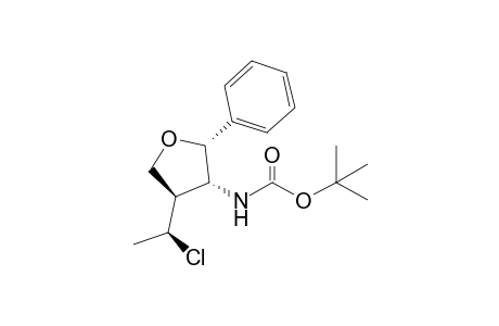 3(R*)-(N-tert-Butoxycarbonylamino)-4(R*)-(1(S*)-chloroethyl)-2(R*)-phenyltetrahydrofuran