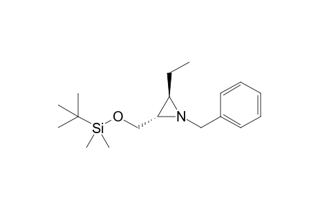 trans-1-Benzyl-2-(tert-butyldimethylsilyloxymethyl)-3-ethylaziridine