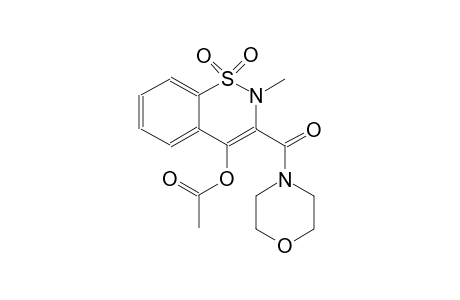 2H-1,2-benzothiazin-4-ol, 2-methyl-3-(4-morpholinylcarbonyl)-, acetate (ester), 1,1-dioxide