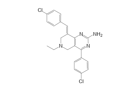 2-Amino-4-(4-chlorophenyl)-8-(4-chlorophenylmethylene)-6-ethyl-5,6,7,8-tetrahydropyrido[4,3-b]pyrimidine