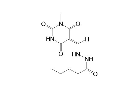 N'-[(E)-(1-methyl-2,4,6-trioxotetrahydro-5(2H)-pyrimidinylidene)methyl]pentanohydrazide