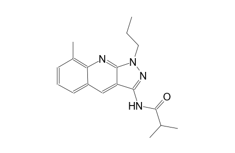 2-methyl-N-(8-methyl-1-propyl-1H-pyrazolo[3,4-b]quinolin-3-yl)propanamide