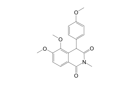 5,6-Dimethoxy-4-(4'-methoxyphenyl)-2-methyl-4-tetrahydroisoquinoline-1,3-dione