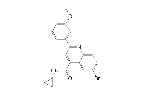 6-bromo-N-cyclopropyl-2-(3-methoxyphenyl)-4-quinolinecarboxamide
