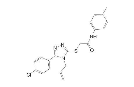 2-{[4-allyl-5-(4-chlorophenyl)-4H-1,2,4-triazol-3-yl]sulfanyl}-N-(4-methylphenyl)acetamide