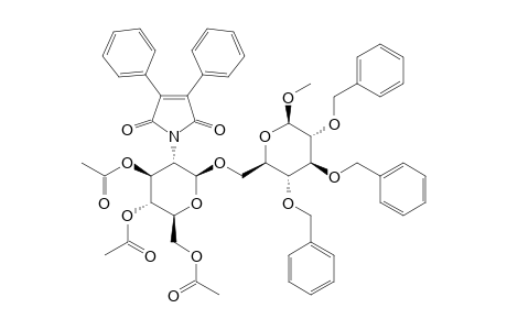 METHYL-3,4,6-TRI-O-ACETYL-2-DEOXY-2-DIPHENYLMALEIMIDO-BETA-D-GLUCOPYRANOSYL-(1->6)-2,3,4-TRI-O-BENZYL-BETA-D-GLUCOPYRANOSIDE