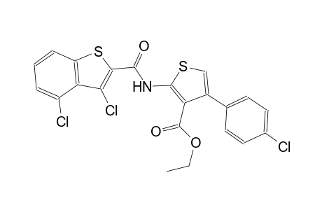 ethyl 4-(4-chlorophenyl)-2-{[(3,4-dichloro-1-benzothien-2-yl)carbonyl]amino}-3-thiophenecarboxylate