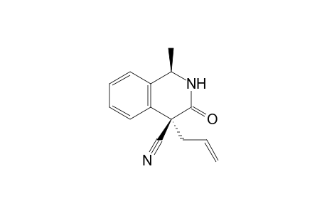 (1R*,4R*)-4-Allyl-4-cyano-1-methyl-1,2,3,4-tetrahydroisoquinoline-3(2H)-one