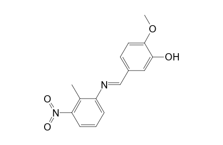 2-Methoxy-5-{(E)-[(2-methyl-3-nitrophenyl)imino]methyl}phenol