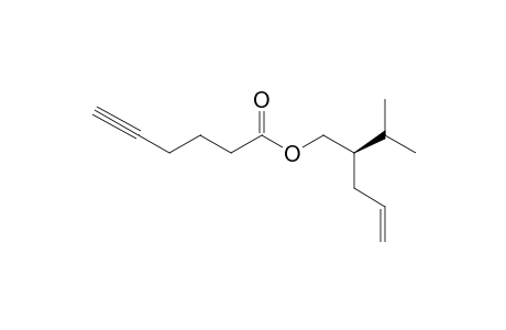 (2S)-2-(1-Methylethyl)pent-4-en-1-yl hex-5-ynoate