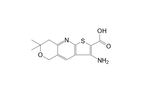 3-Amino-7,7-dimethyl-7,8-dihydro-5H-6-oxa-1-thia-9-aza-cyclopenta[b]naphthalene-2-carboxylic acid