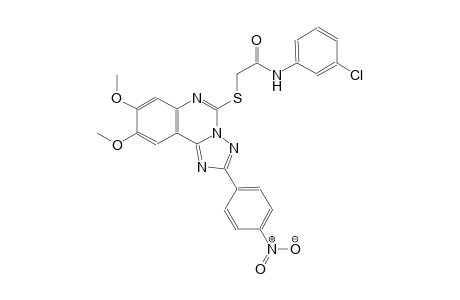 N-(3-chlorophenyl)-2-{[8,9-dimethoxy-2-(4-nitrophenyl)[1,2,4]triazolo[1,5-c]quinazolin-5-yl]sulfanyl}acetamide