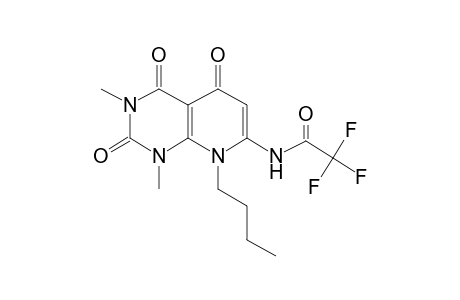 Acetamide, 2,2,2-trifluoro-N-(1,2,3,4,5,8-hexahydro-8-butyl-1,3-dimethyl-2,4,5-trioxo-pyrido[2,3-d]pyrimidin-7-yl)-