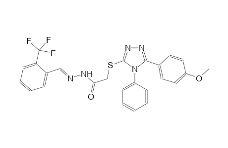 acetic acid, [[5-(4-methoxyphenyl)-4-phenyl-4H-1,2,4-triazol-3-yl]thio]-, 2-[(E)-[2-(trifluoromethyl)phenyl]methylidene]hydrazide
