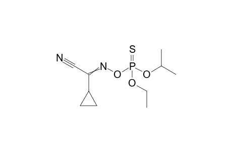 3,5-Dioxa-6-aza-4-phosphaoct-6-ene-8-nitrile, 7-cyclopropyl-4-ethoxy-2-methyl-, 4-sulfide