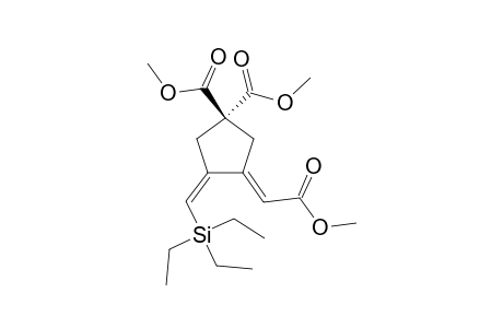 METHYL-[4,4-DICARBOMETHOXY-2-(TRIETHYLSILYLMETHYLENE)-CYCLOPENTYLIDENE]-ACETATE