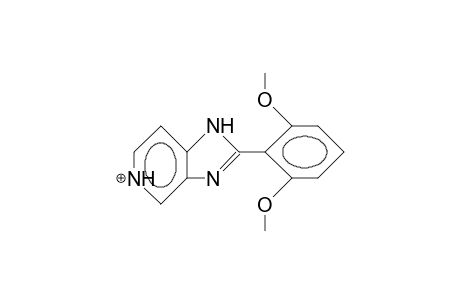 2-(2,6-Dimethoxy-phenyl)-1H-imidazo(4,5-C)pyridi nium cation