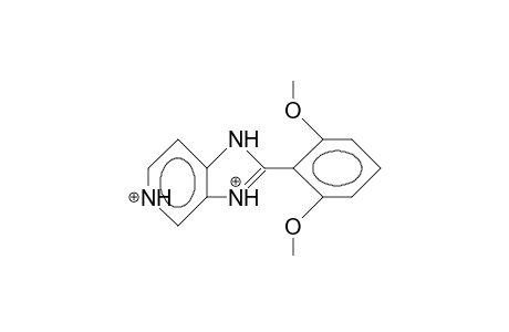2-(2,6-Dimethoxy-phenyl)-1H-imidazo(4,5-C)pyridi nium dication
