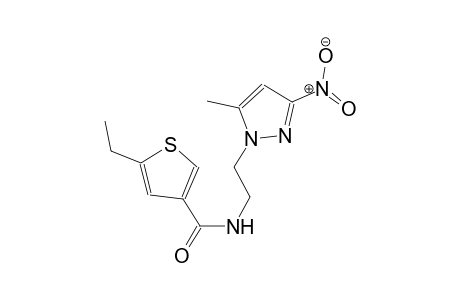 5-ethyl-N-[2-(5-methyl-3-nitro-1H-pyrazol-1-yl)ethyl]-3-thiophenecarboxamide