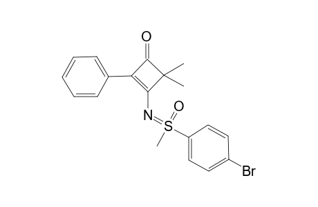 N-(2-Phenyl-4,4-dimethyl-3-oxocyclobut-1-en-1-yl)-S-methyl-S-(4-bromophenyl)sulfoximine