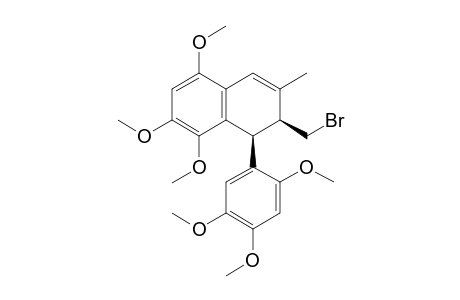 1-(2,4,5-Trimethoxyphenyl)-5,7,8-trimethoxy-3-methyl-2-bromomethyl-1,2-dihydronaphthalene
