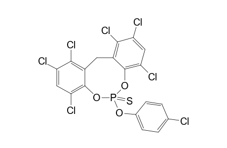6-(4'-Chlorophenoxy)-1,2,4,8,10,11-hexachloro-12H-dibenzo[d,g][1,3,2]dioxaphosphocin-6-sulfide