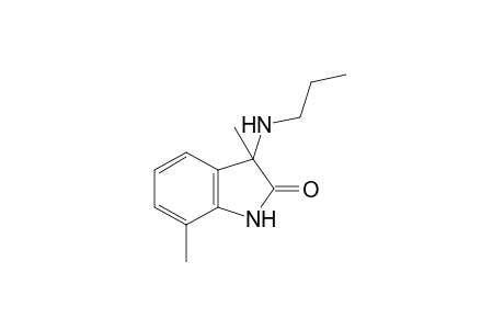 3,7-dimethyl-3-(propylamino)-2-indolinone