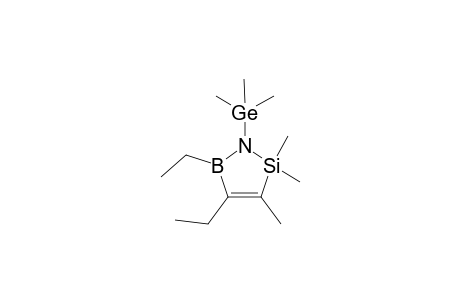 (N)-trimethylgermyl-4,5-diethyl-2,5-dihydro-2,2,3-trimethyl-1,2,5-azasilaborol