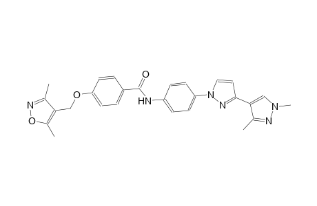 N-(4-(1',3'-dimethyl-1H,1'H-[3,4'-bipyrazol]-1-yl)phenyl)-4-((3,5-dimethylisoxazol-4-yl)methoxy)benzamide