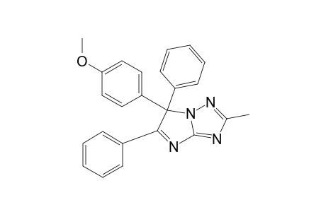 5,6-Diphenyl-2-methyl-6-(4'-methoxyphenyl)-7H-imidazo[1,2-b]-[1,2,4]-triazole