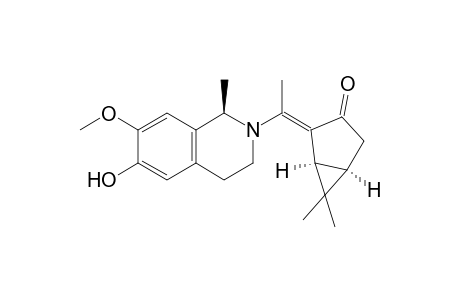 (1R)-2-[(1E)-1-[(1R,5S)-6,6-dimethyl-3-oxo-4-bicyclo[3.1.0]hexanylidene]ethyl]-7-methoxy-1-methyl-1,2,3,4-tetrahydroisoquinolin-2-ium-6-olate