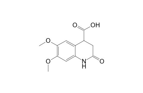 2-keto-6,7-dimethoxy-3,4-dihydro-1H-quinoline-4-carboxylic acid