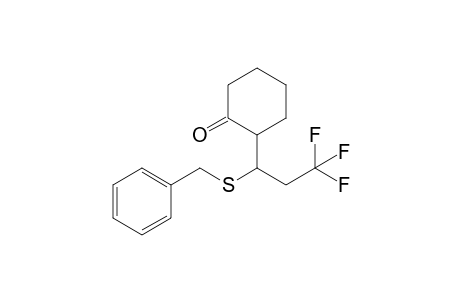 2-(1-Benzylthio-3,3,3-trifluoropropyl)cyclohexanone