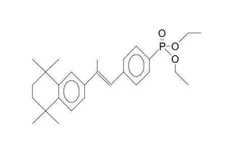 Phosphonic acid, [4-[2-(5,6,7,8-tetrahydro-5,5,8,8-tetramethyl-2-naphthalenyl)-1-propenyl]phenyl]-, diethyl ester, (E)-