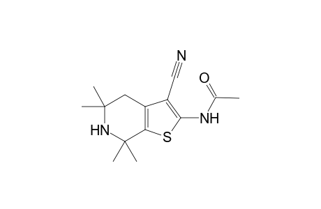 N-(3-Cyano-5,5,7,7-tetramethyl-4,5,6,7-tetrahydro-thieno[2,3-c]pyridin-2-yl)acetamide