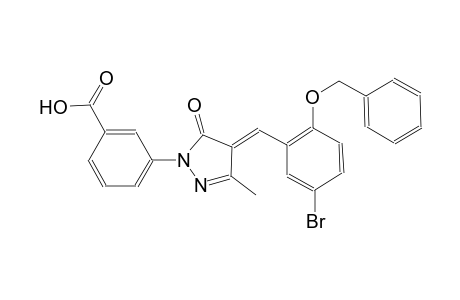 3-{(4E)-4-[2-(benzyloxy)-5-bromobenzylidene]-3-methyl-5-oxo-4,5-dihydro-1H-pyrazol-1-yl}benzoic acid