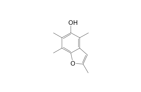 5-Benzofuranol, 2,4,6,7-tetramethyl-