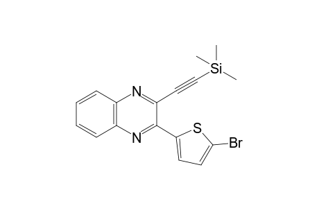 2-(5-Bromothiophen-2-yl)-3-((trimethylsilyl)ethynyl)quinoxaline