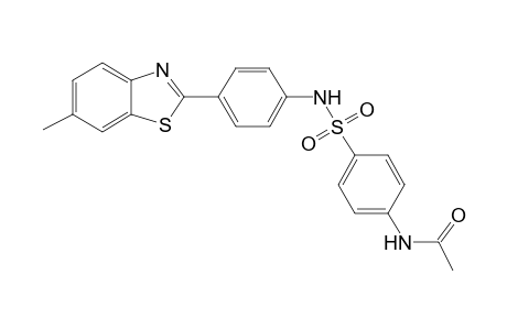 Acetamide, N-[4-[[[4-(6-methyl-1,3-benzothiazol-2-yl)phenyl]amino]sulfonyl]phenyl]-